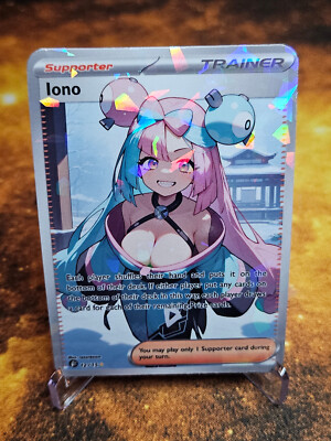 Iono Sexy Full Art Holofoil Pokemon Custom Waifu Card SAKURA WINTER