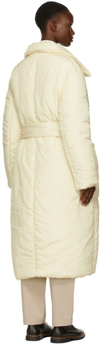 NWT Lemaire Off-White Padded Wrapover Coat in Ivory size 36 NWT Lemaire Off-White Padded Wrapover Coat in Ivory size 36