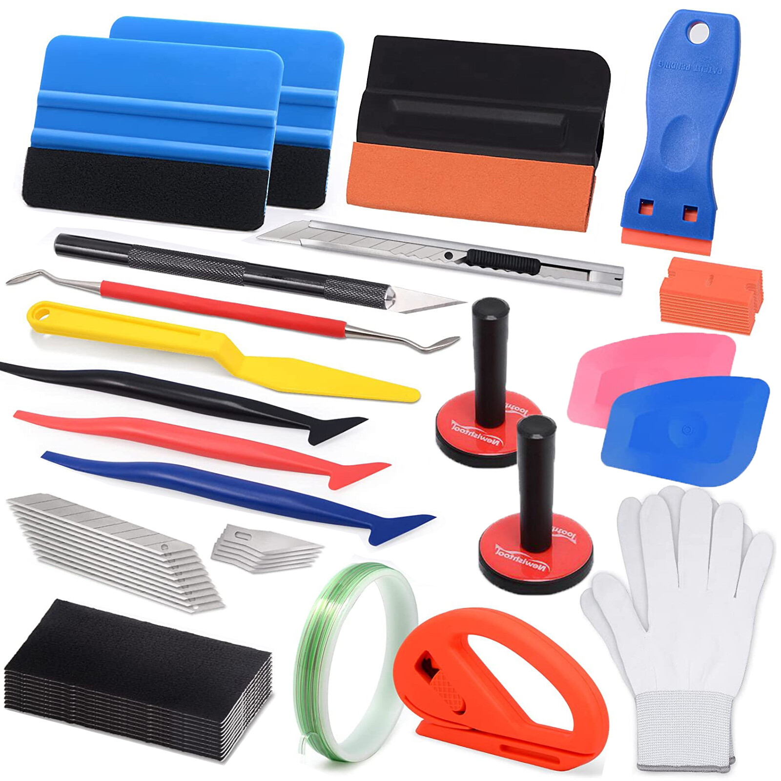 FOSHIO Vinyl Craft Weeding Tool Set PPF Tint Squeegee Air Bubble Relea