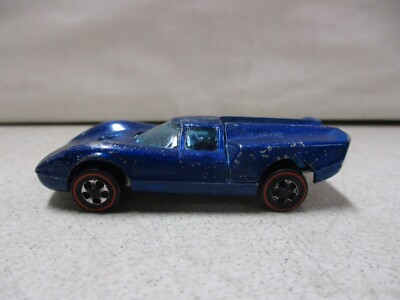 Hot Wheels Redline Lola Gt70 1968 Hot Wheels Redline Lola GT70 Blue