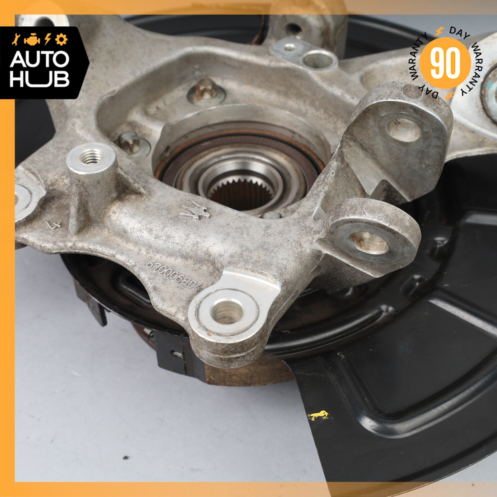 14-17 Maserati Ghibli M157 S Q4 Rear Left Side Spindle Knuckle Hub OEM 75k