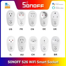 S26 WiFi Smart EU/US/UK/CN/AU Wireless Plug Power Sockets Smart Home Switch Work