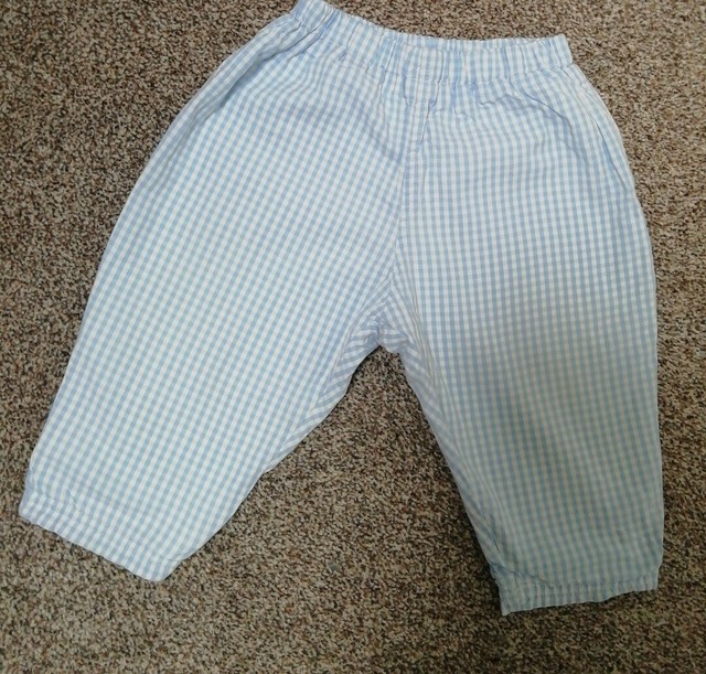 baby boy check trousers