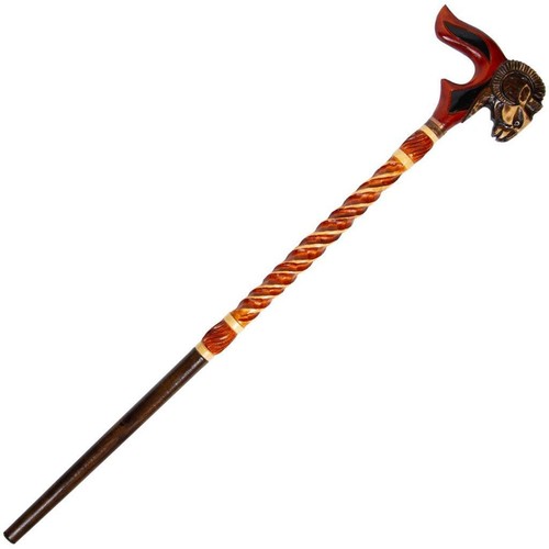 Ram Head Handmade Wooden Canes Cane Stick Hand Support Handle Walking Carved - 第 4/8 張圖片