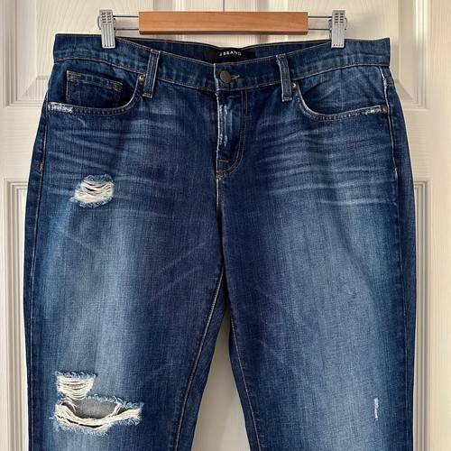 J Brand Aidan Boyfriend Jeans in Distressed Ringer Women's Size 30 - Picture 3 of 17