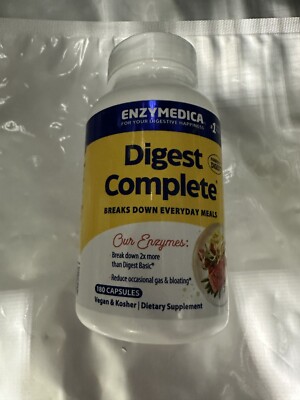 Enzymedica Digest Complete Digestive Enzyme Formula 180 Caps EXP 12/26+