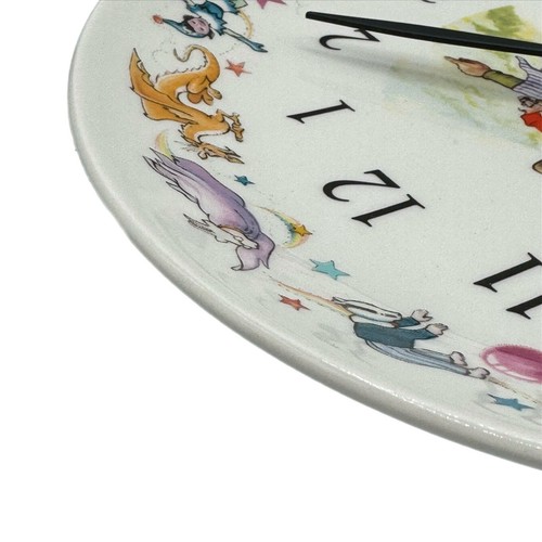Wedgwood Wall Clock Vintage Rupert the Bear 8” Made In England Tested Works - Picture 10 of 17