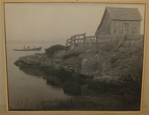 Cabaña de pesca vintage Harvey Falk Lauderdale Lake FLORIDA pictorialista FOTO - Imagen 2 de 11