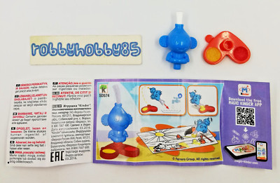 Sd574 Watercolor Blue + Paper/Bpz Russia Kinder Joy Surprises 2016/17 Ferrero
