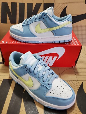 New Nike Dunk Low Ocean Bliss Citron Tint DD1503-123 Women's Size