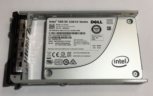 65WJJ DELL SSDSC2BX400G4R Intel DC S3610 400GB 6G SATA 2.5" SSD 065WJJ - Picture 1 of 3