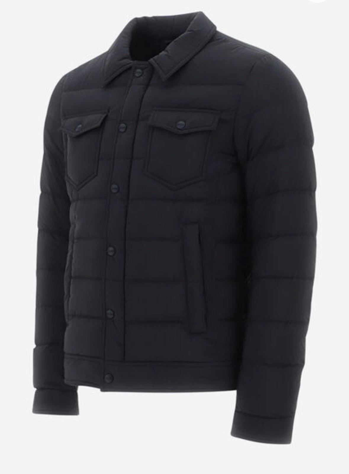 HERNO LA DENIM Down Jacket Navy Blue 54 Quilted Feather PACKABLE $800 Trucker
Opens in a new window