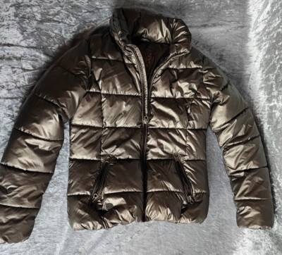 bronze Farben wattierte Herbst, Winterjacke für Mädchen, C&A, Gr. 152 neuwertig 