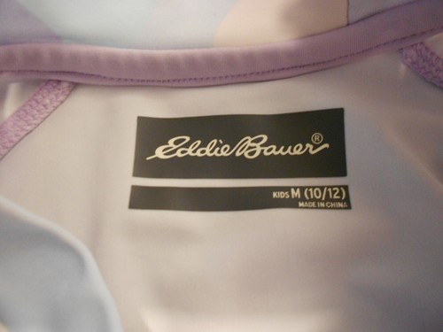 Eddie Bauer girls swim suit size M medium 10 / 12 bathing bikini 3 piece shirt - Picture 6 of 6