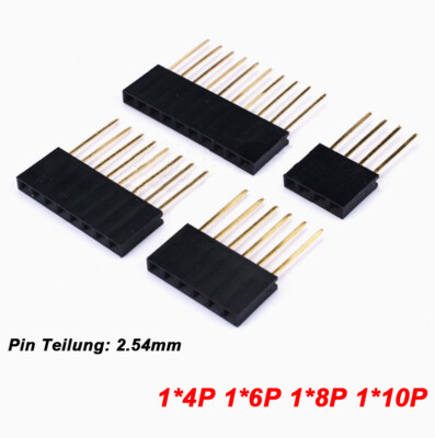 4 Pin 6 Pin~10 Pin Polig Buchsenleiste weiblich Pin Header 2.54mm für Raspberry