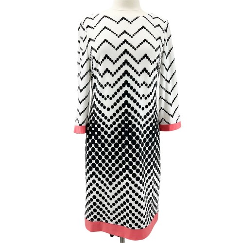 Ronni Nicole Shift Dress Chevron Polka 