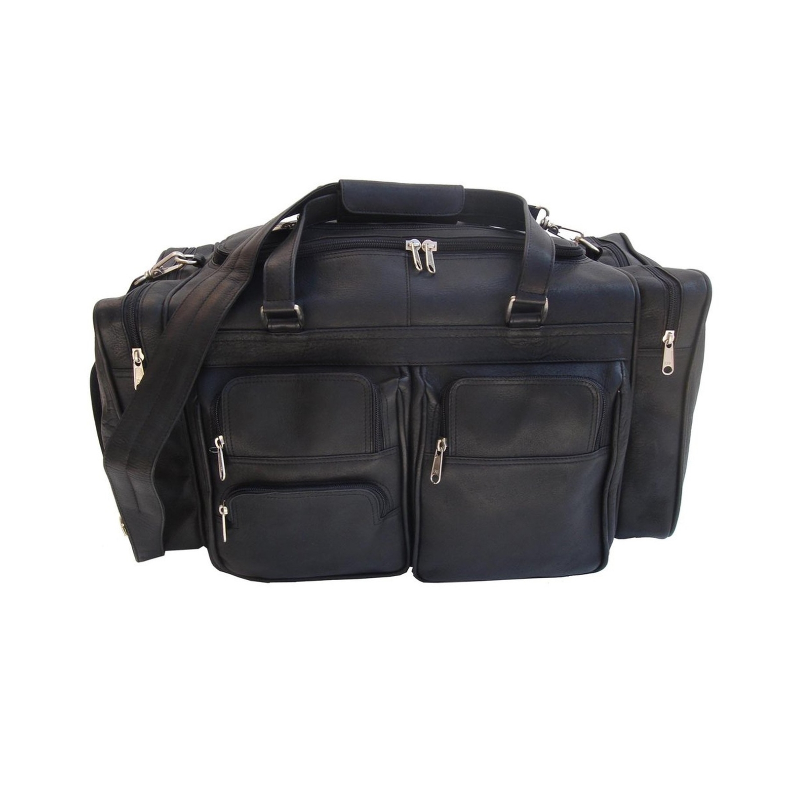 20In Duffel Bag with Pockets, Black, One Size