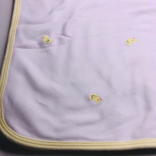 Manta bebé Carters patos blanca amarilla bordada 100% algodón recepción - Imagen 7 de 7