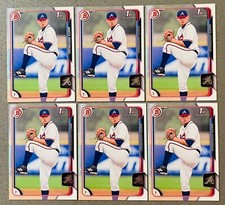 6 Lot 2015 Bowman 1st Baseball MLB #36 Matt Withrow Base Rookie RC Card Braves