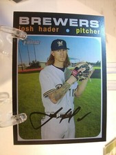 2020 Topps Heritage Baseball Card  #87 Josh Hader  (539)