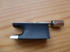 VIOLIN BOW FROG AND SCREW, ANTIQUATED PLAIN STYLE. FINE QUALITY, UK SELLER