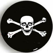 16 Black Pirate Bone Skull Spare Wheel Tire Cover For Jeep Liberty Wrangler L