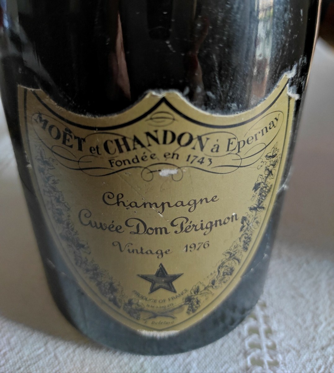 ドンペリ1976 空瓶&木箱 希少 Dom Perignon vintage Dom Perignon 1976, Champagne