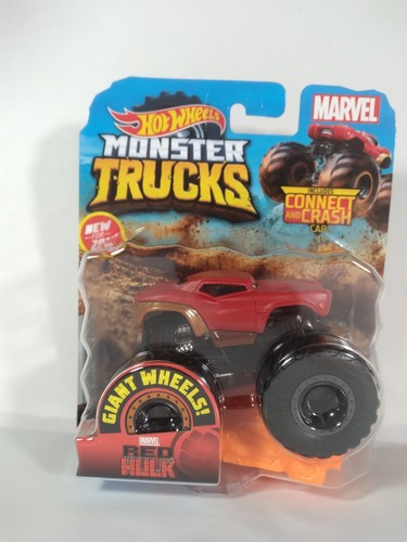 MONSTER Trucks MARVEL RED HULK ☠☠ Connect Crash☆NEUF 2019 Hot Wheels