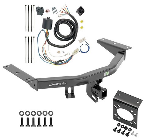 Trailer Tow Hitch w/ 7-Way RV Wiring For 16-22 Honda Pilot + Wiring & Bracket - Picture 1 of 11