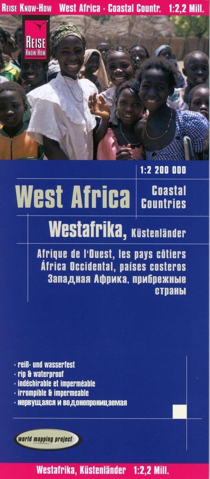 Reise Know-how Landkarte Westafrika, Küstenländer (1:2.200.000) : Von