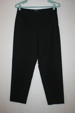 Ann Taylor Women Size 8P Black Wool Stretch Career Slacks Pants Straight Leg