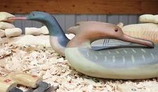 Bob Biddle (1937-2025) Gunning Rig Pair Mergansers