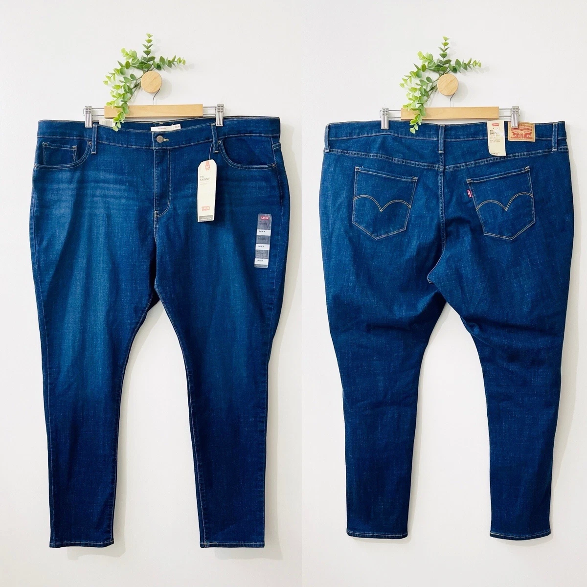 Jean Levi's 711 Skinny Stretch Bleu Brut - Taille W27 L34, Coupe Fuselée Stretch, Neuf Sans étiquette