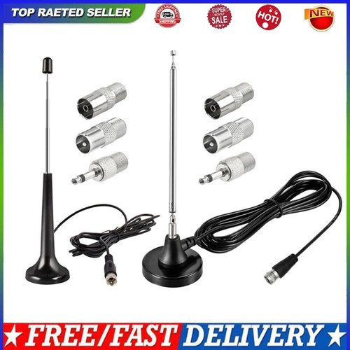 TV Antenna Indoor 75 Ohm DAB Radio Replacement Antenna for Home Stereo Receiver