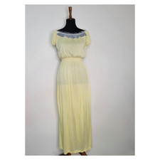 Vintage 1960's Yellow Nightgown
