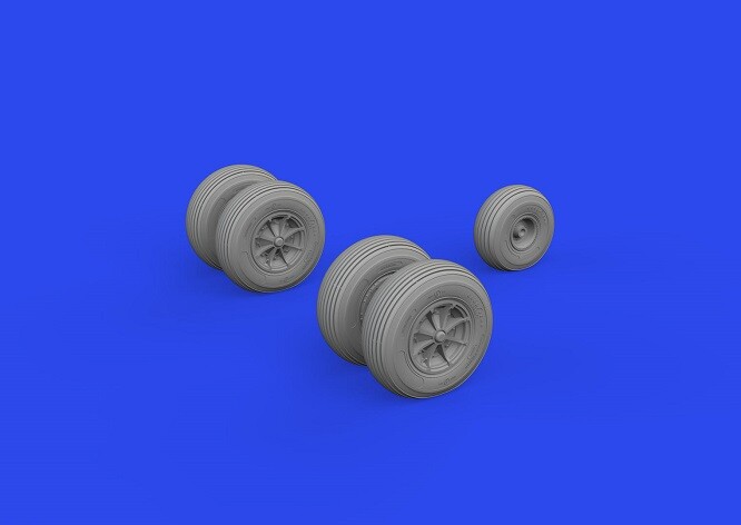 Eduard Accessories 648930 - 1:48 Sea King Wheels 1/48 AIRFIX - New