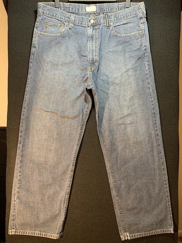 Vintage DKNY Jeans Mens Size 38x30 Blue Baggy Relaxed Y2K 90s Straight Med Wash