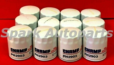 Case of 12 Engine Oil Filter CHAMP PH2903 For PEUGEOT CHEVROLET RENAULT SUZUKI