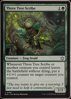 MTG - Bloomburrow - Three Tree Scribe - Regular