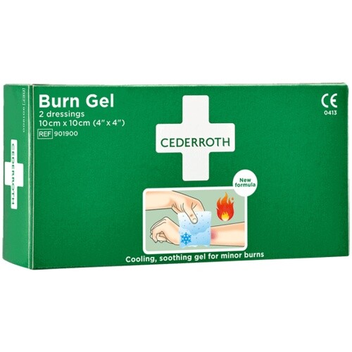 Cederroth Burn Gel Verband 10X10 Cm, 2-Pack REF901900