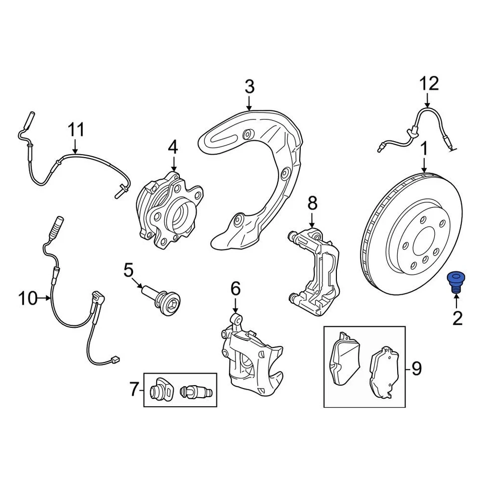 For Mini Cooper 2014-2024 Mini 34211161806 Disc Brake Rotor Set Screw Foto 4 de 4