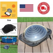 Solar Dome Pool Heater for Above Ground Pools Compact Design with Connector