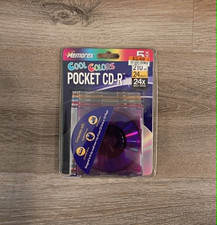 Memorex Pocket CD-R 5 Pack 210MB 24m 24x Cool Color Discs with Slim Jewel Cases
