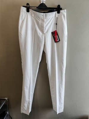 Benross Damen Golfhose UK 16 weiß Performance Pro Shell X Stretch NEU 