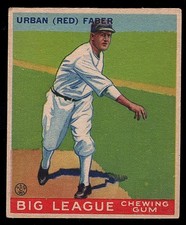 1933 Goudey Urban (Red) Faber RC #79