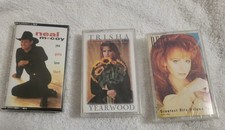 Lot Of 3 Sealed Country Music Cassettes Trisha Yearwood Niel McCoy Reba McEntire