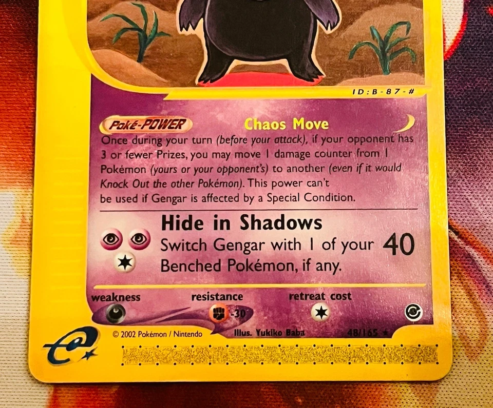 Pokemon TCG Gengar Rare 48/165 Expedition 2002 E-Series | HP/DMG - Image 4 of 4