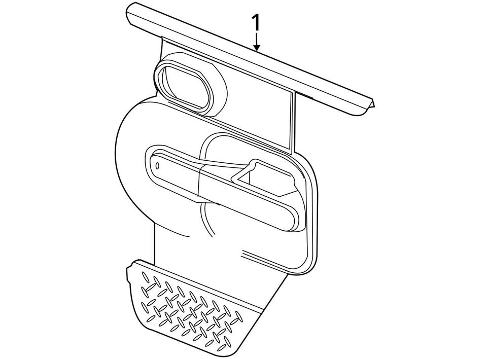 PANEL DE MOLDURA DE PUERTA TRASERA CHRYSLER 5KJ28XDVAG NUEVO OEM 5KJ28XDVAG Foto 3 de 3