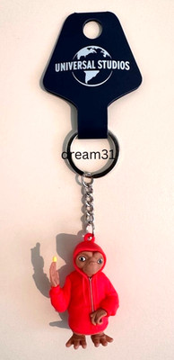 NWT Universal Studios Extra Terrestrial E.T. with Red Hoodie 4 1/4'' PVC Keychain