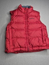 Eddie Bauer Kids XS 5-6 EB550 Down Filled Puffer Vest Orange